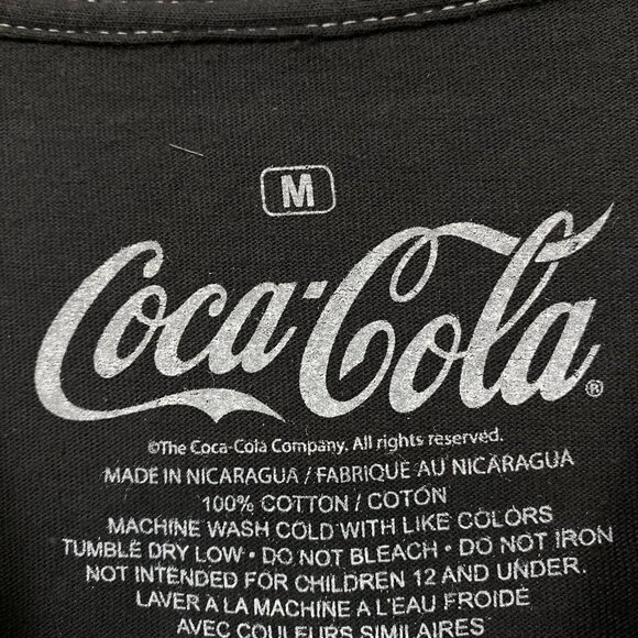 Coca Cola Cowboy Black Tee with Red and Yellow Accents - Picture 4 of 8